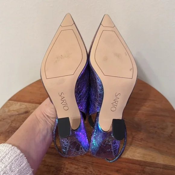 SARTO BY FRANCO SARTO Arina Half D'orsay Slingback Pump In chameleon - Picture 7 of 7